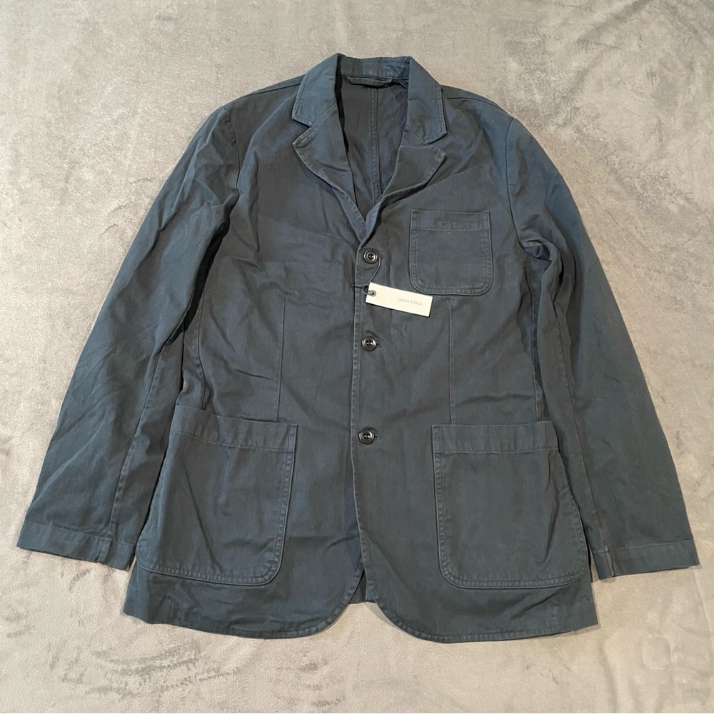 Taylor Stitch Jacket Mens 40 Navy The Foundation Sportcoat Twill Huckberry NWT